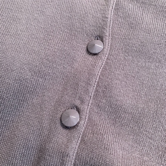 Fossil Gray Button Down Cardigan Size XS - Picture 3 of 5